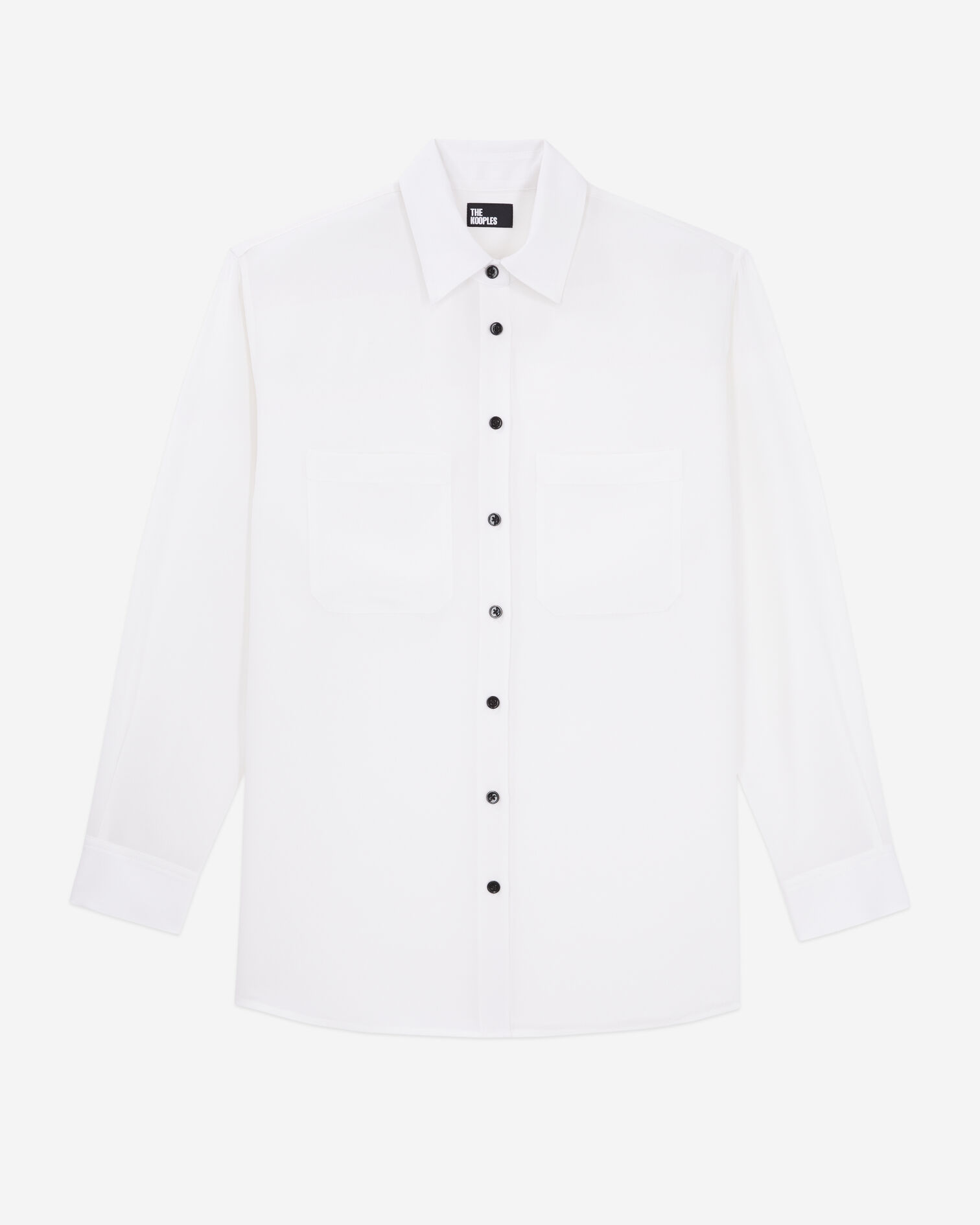 Chemise blanche en soie, ECRU, hi-res image number null