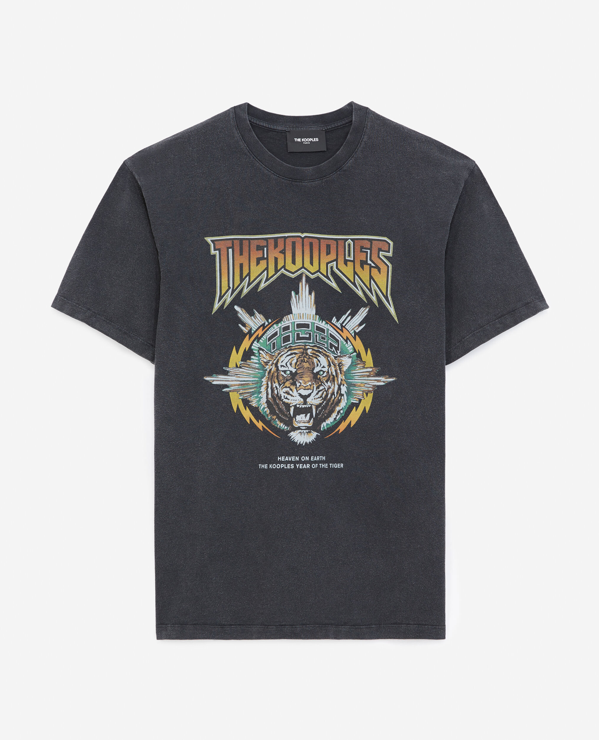 Tiger rock t-shirt, BLACK USED, hi-res image number null