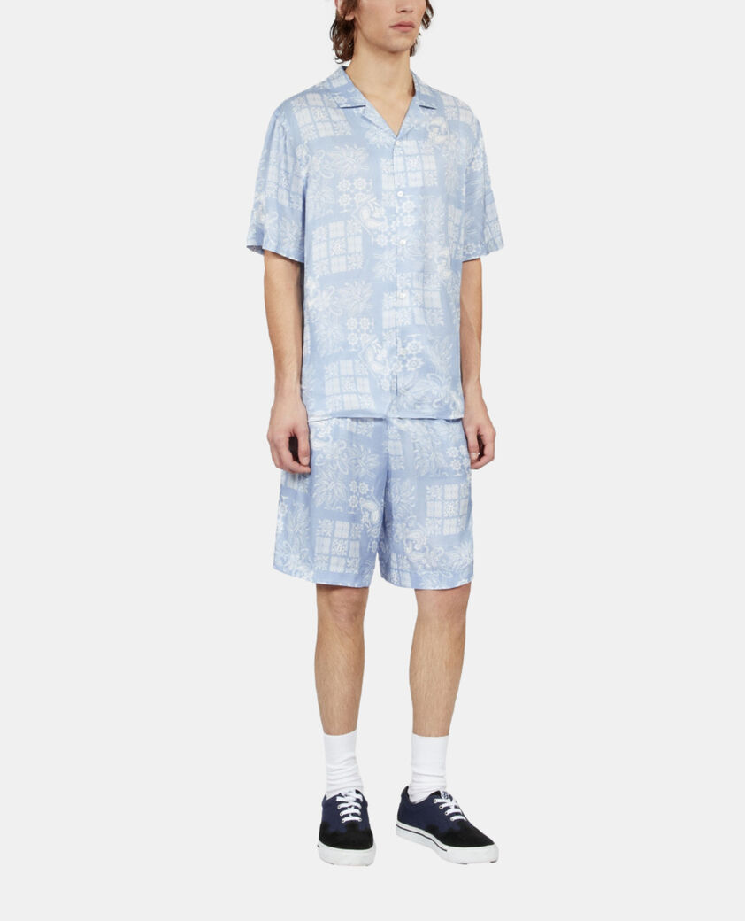 The Kooples HOMBRE WHITE / SKY BLUE camisa estampada manga corta