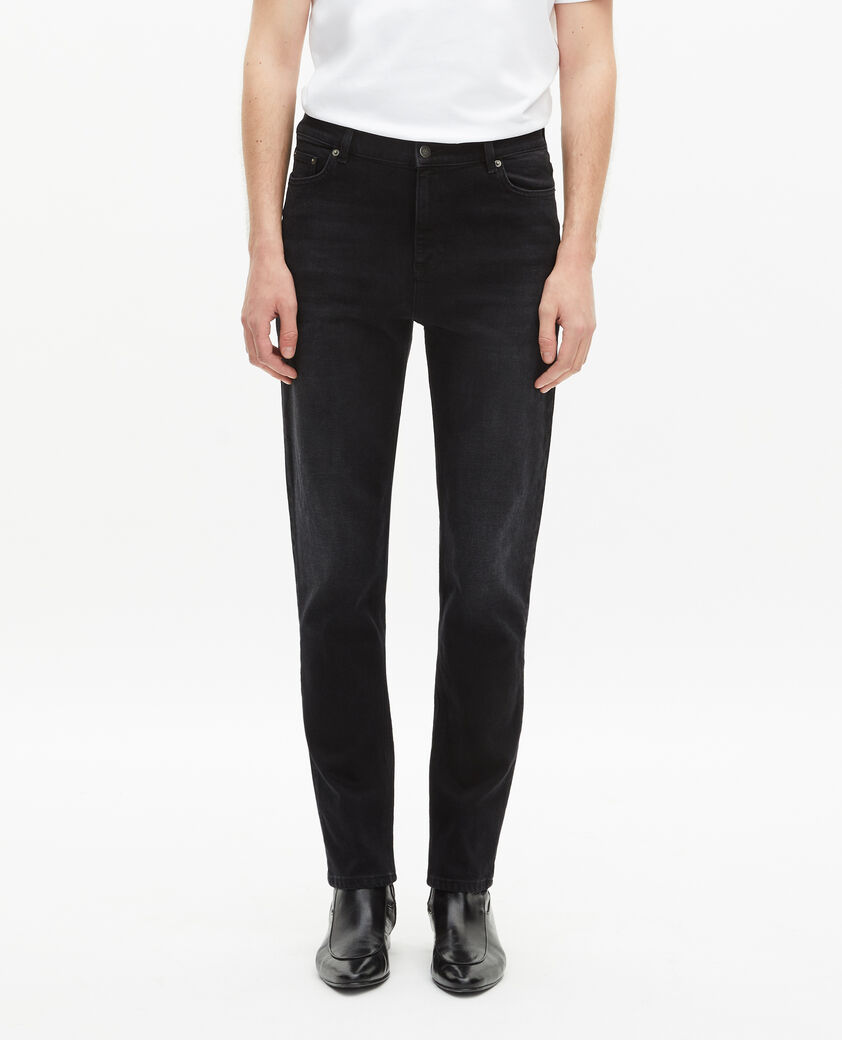 The Kooples HOMME BLACK WASHED jean slim noir