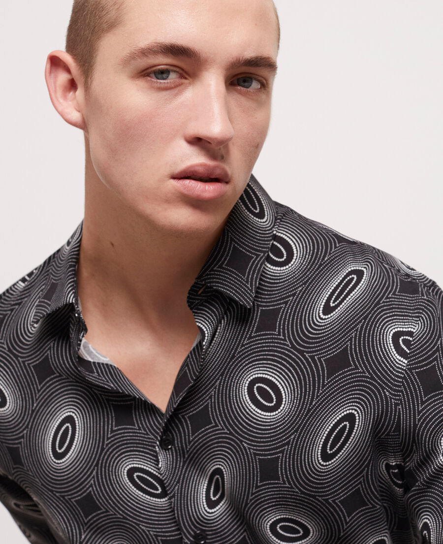 chemise col classique imprimée