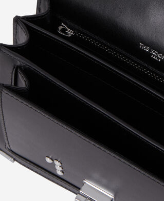The Kooples FEMME BLACK sac emily small en cuir noir avec studs et œillets