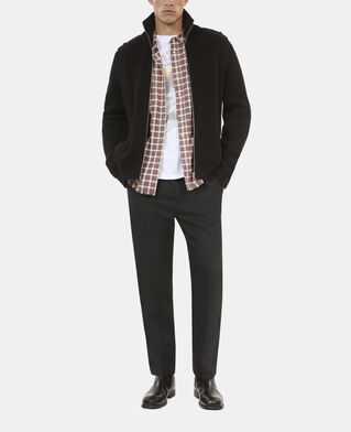 The Kooples MEN BLACK black cotton cardigan