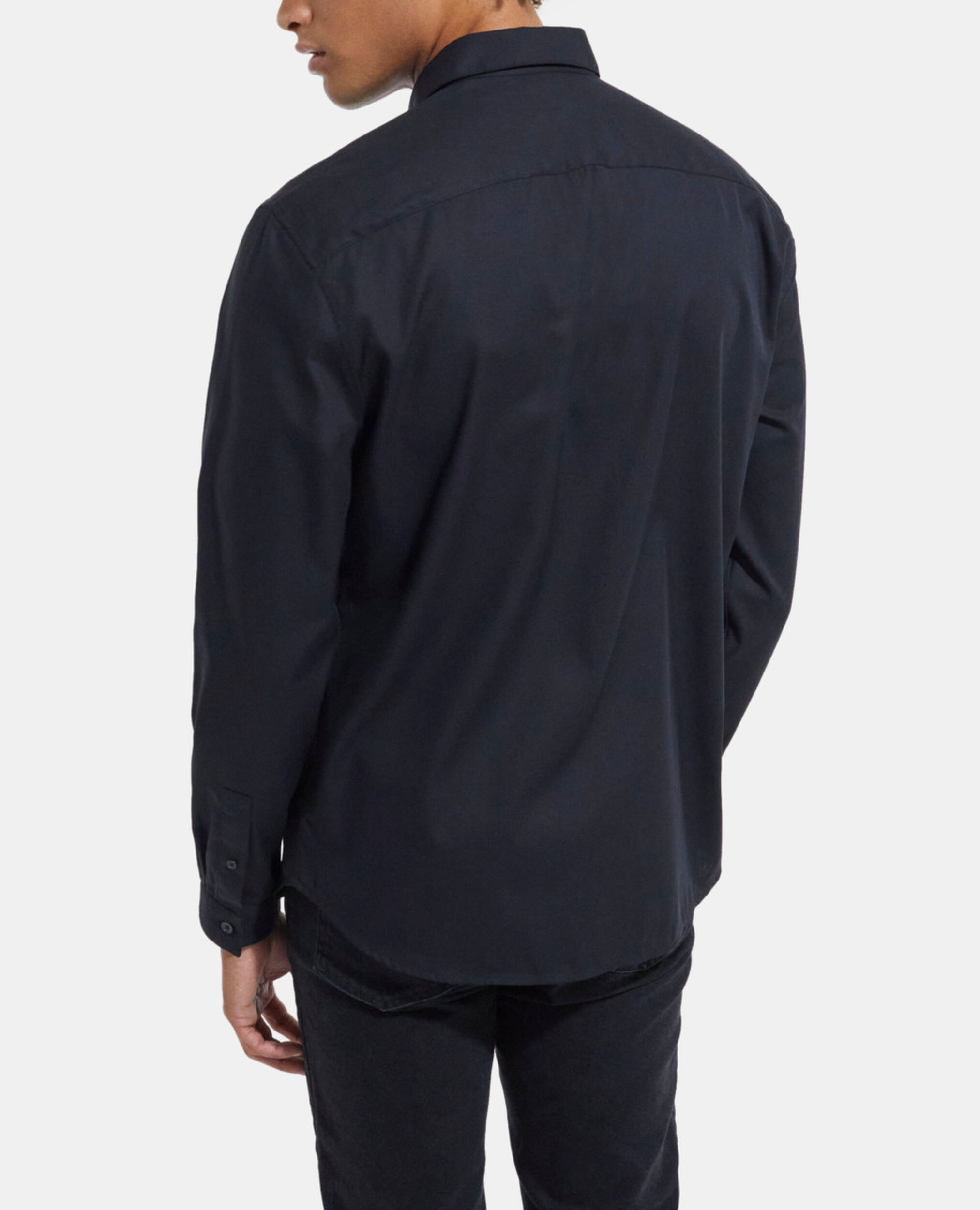 Chemise col classique noire, BLACK, hi-res image number null