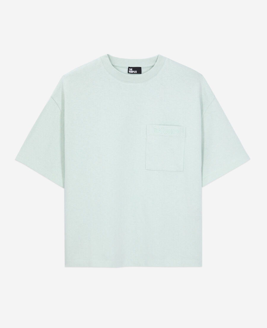 The Kooples WOMEN OCEAN light blue t-shirt with logo