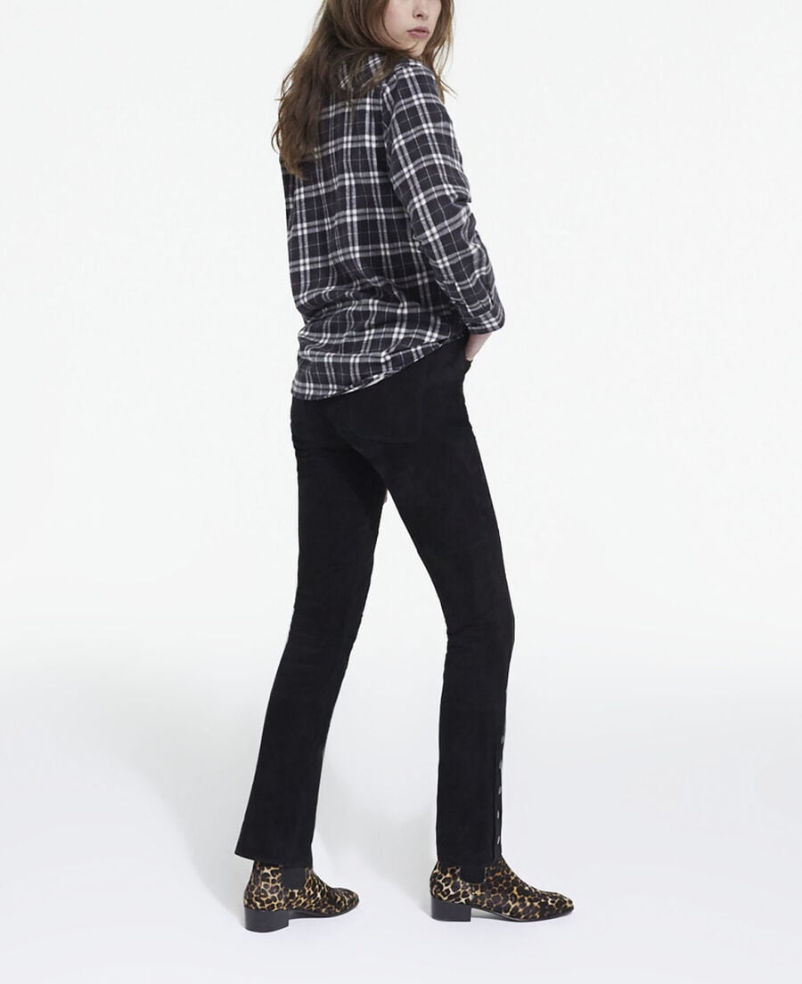 The Kooples F BLACK overshirt with check motif