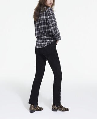 The Kooples F BLACK overshirt with check motif