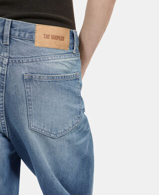The Kooples FEMME MEDIUM BLUE jean boyfriend bleu