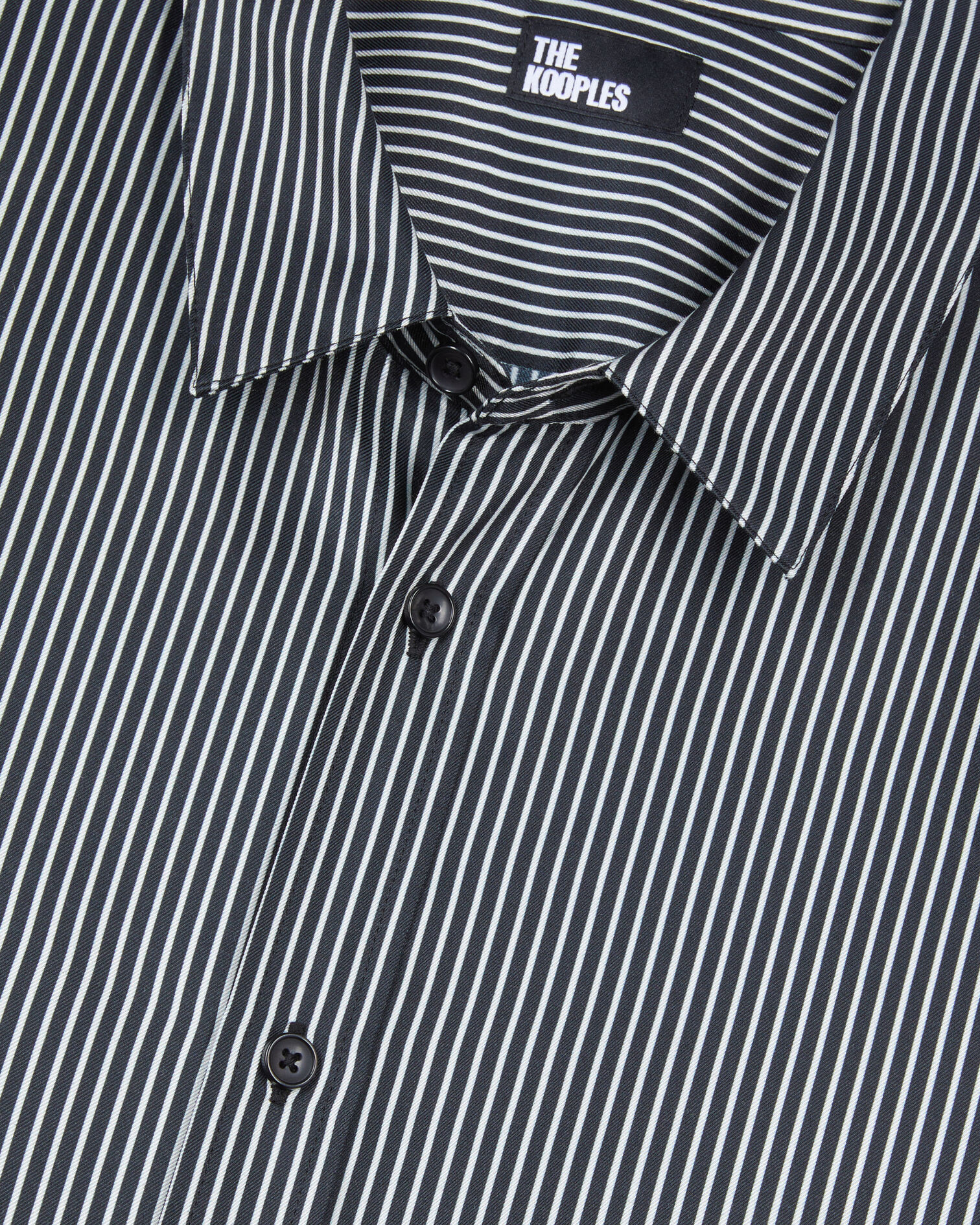 Black and white striped shirt, BLACK WHITE, hi-res image number null
