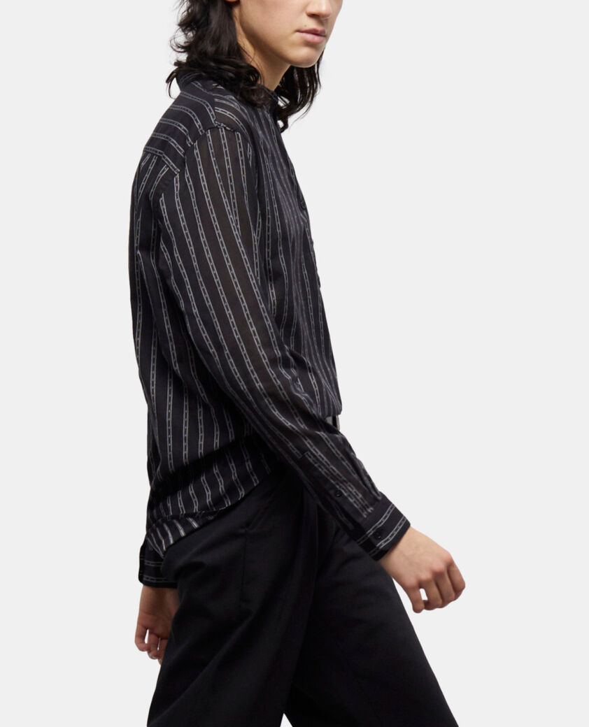 The Kooples WOMEN BLACK black striped shirt