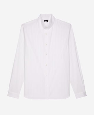 The Kooples HERREN WHITE weiß gestreiftes formelles hemd