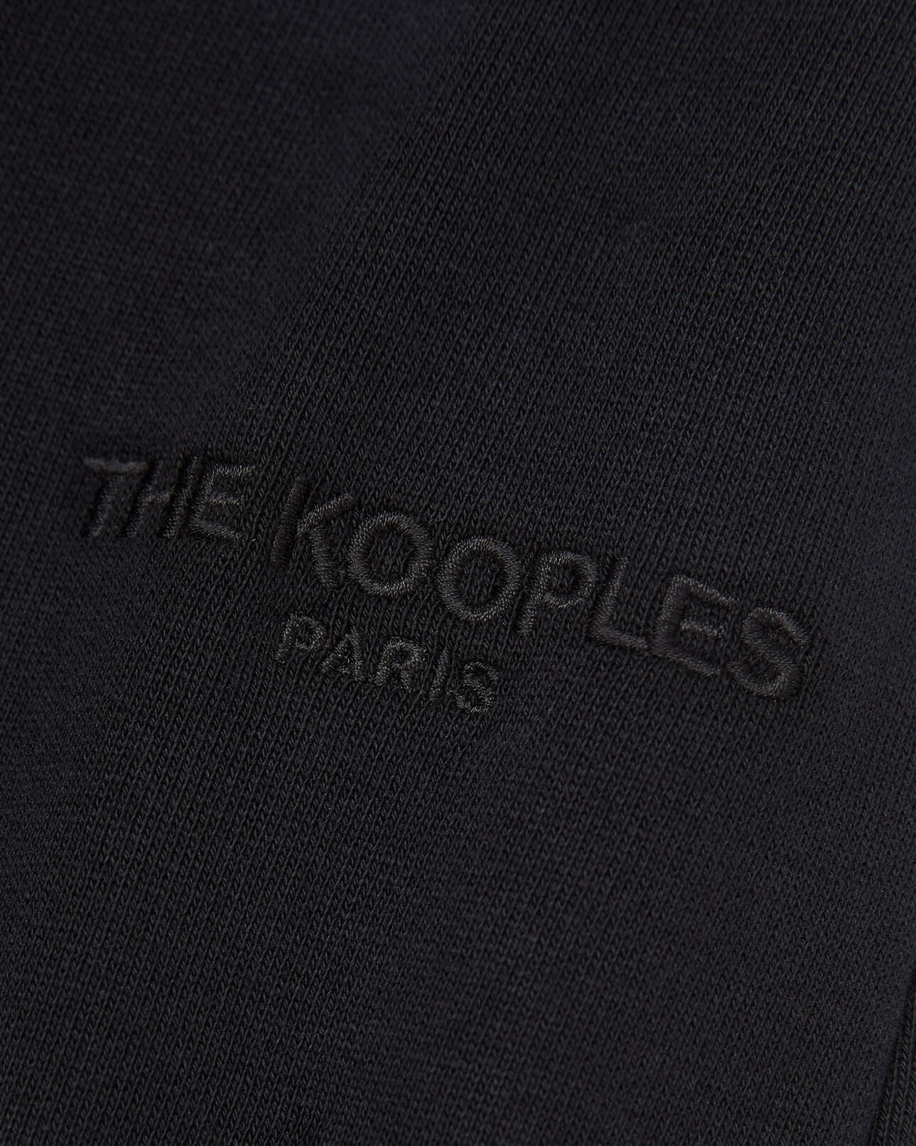 The Kooples DAMEN BLACK jogginghose schwarz logostickerei tonal