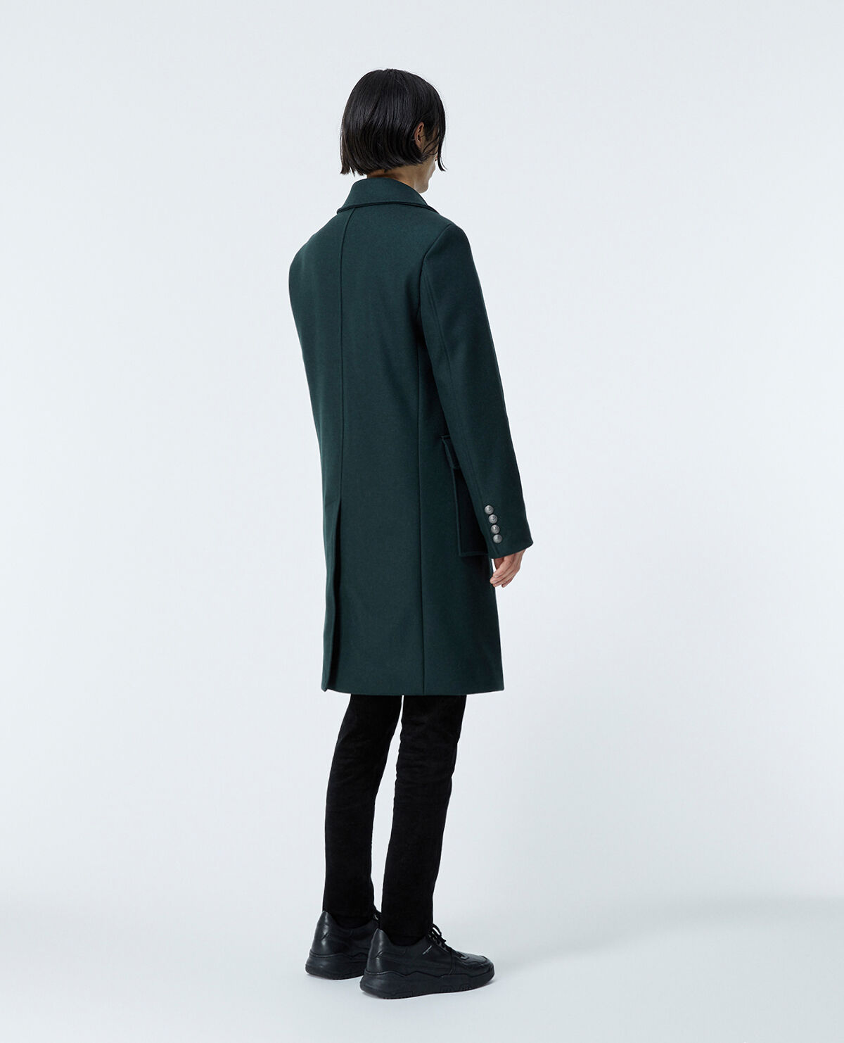 Manteau vert bouteille sales