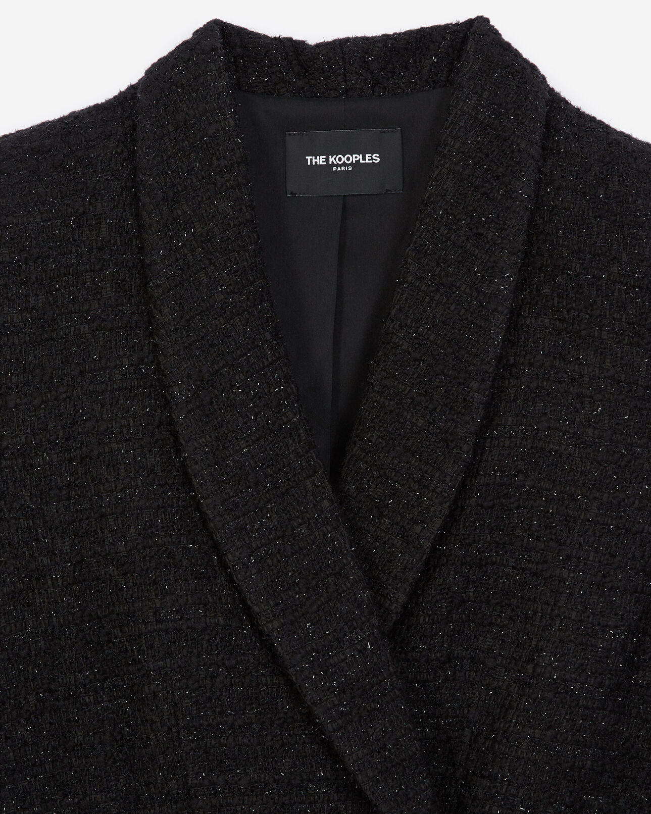 The Kooples WOMEN BLACK black tweed jacket dress