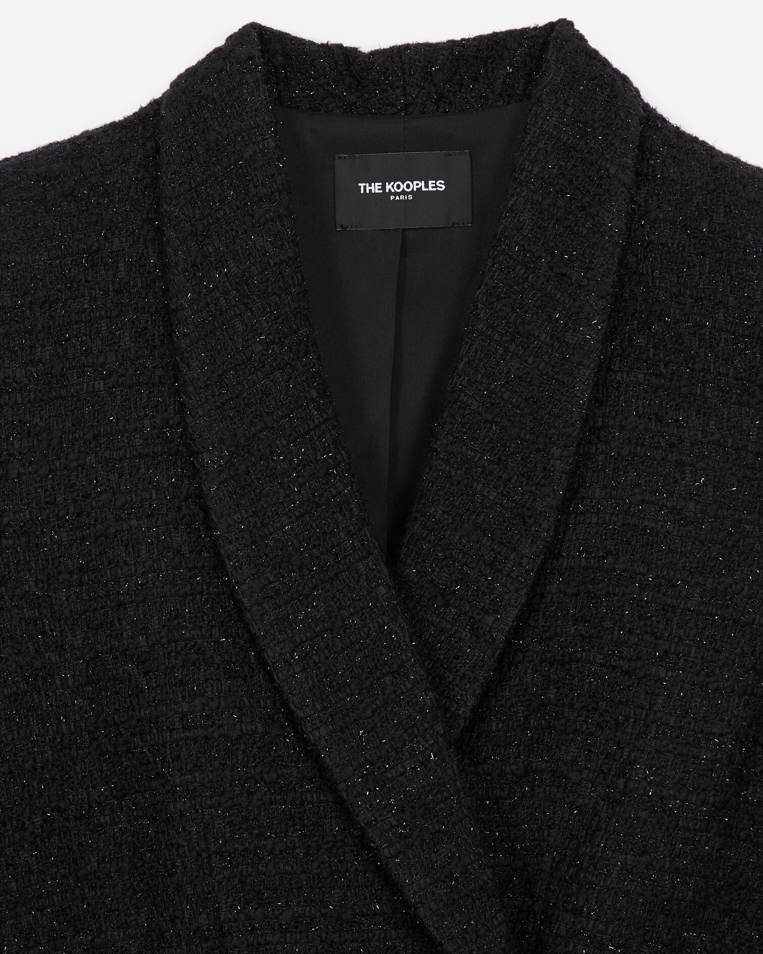 Black tweed jacket dress, BLACK, hi-res image number null