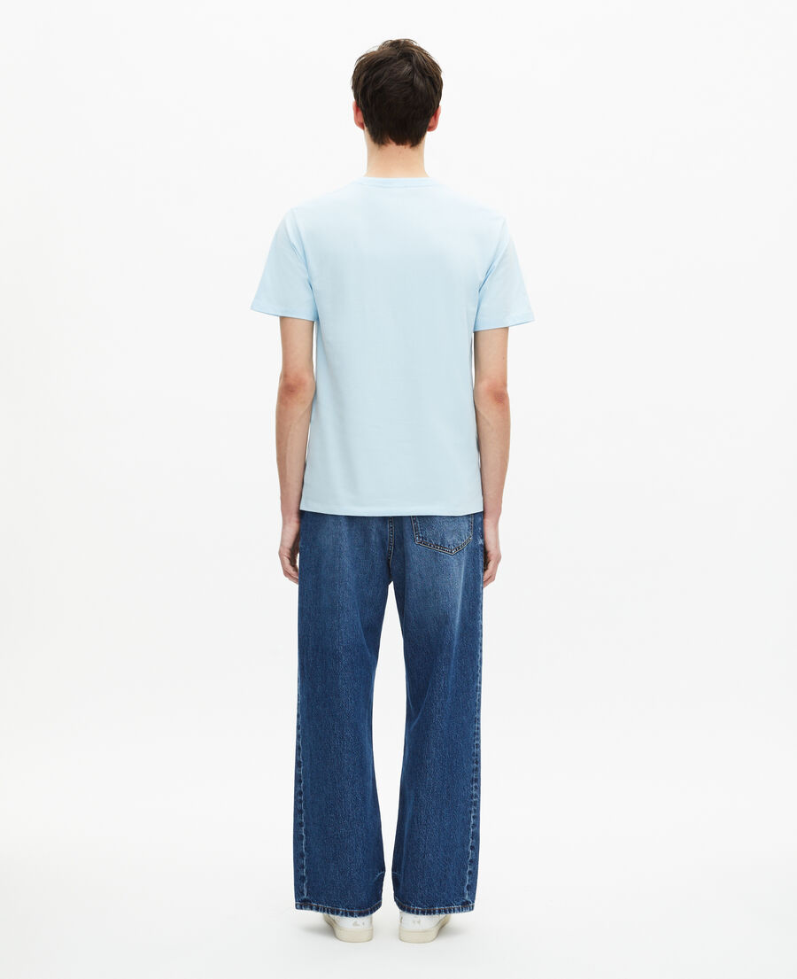 The Kooples H BABY BLUE t-shirt with light blue screen printing