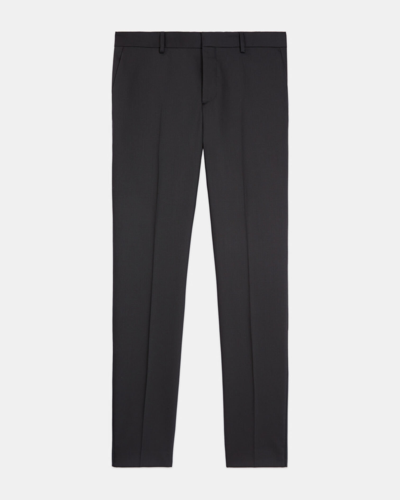 Black wool pants, BLACK, hi-res image number null