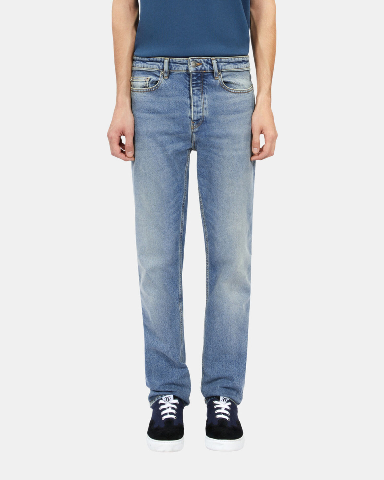 Jean bleu clair droit, BLUE DENIM, hi-res image number null