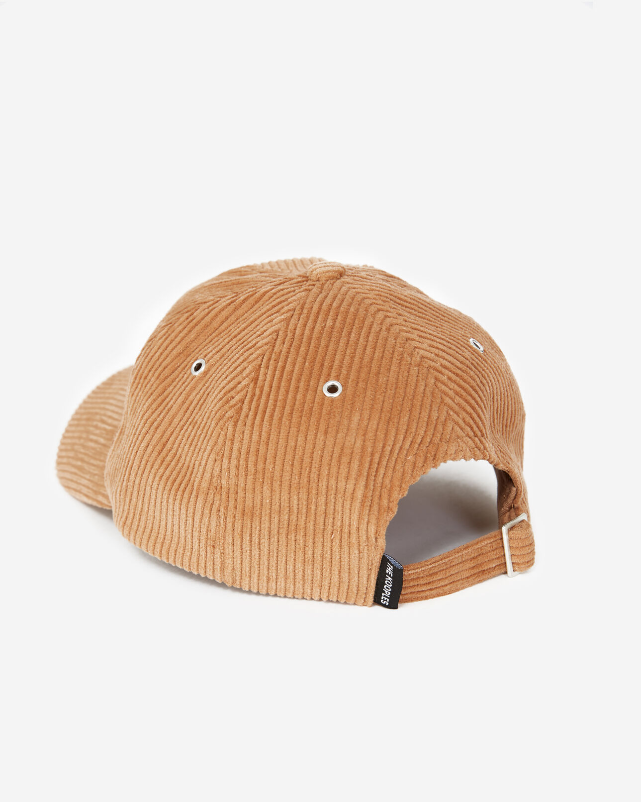 The Kooples MIXTE BROWN casquette camel velours côtelé brodée