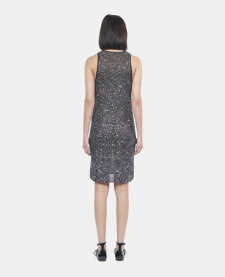 The Kooples F BLACK black sequin knit short dress
