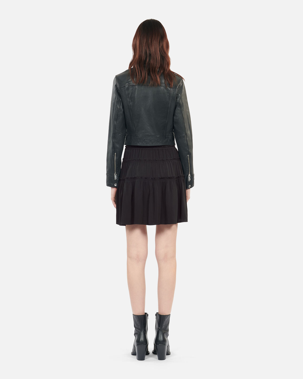 The Kooples FEMME BLACK jupe courte avec nœuds noire