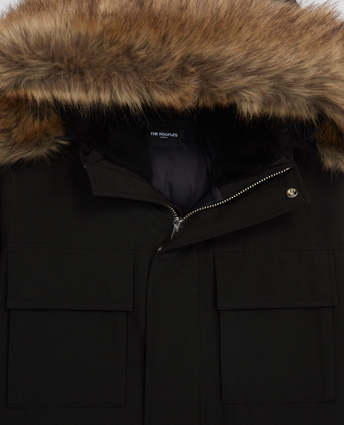 The kooples parka with fur hood discount