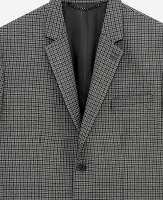 The Kooples MEN GREY black and grey houndstooth suit jacket