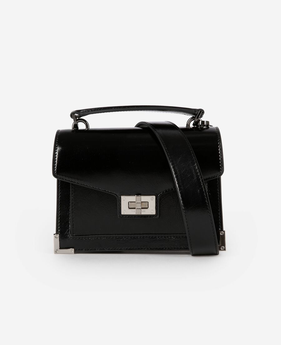 The Kooples FEMME BLACK sac emily small en cuir noir