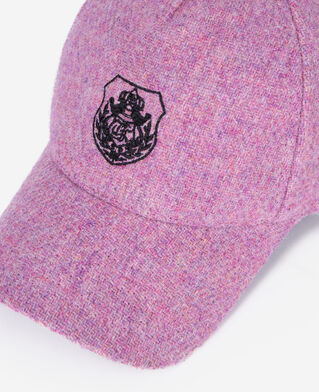 The Kooples MIXED PINK pink wool cap the kooples x harris tweed