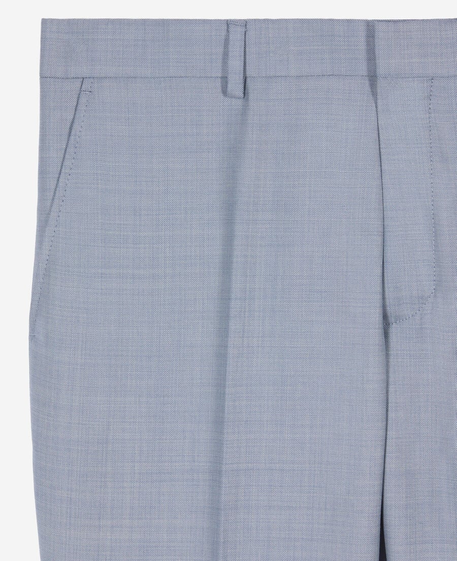 The Kooples HERREN BLUE blaue slim fit anzughose aus wolle