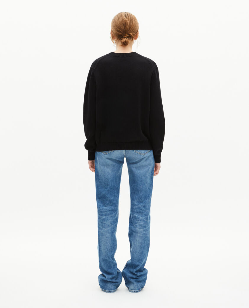 The Kooples DAMEN BLACK pullover mit lurex-jaquard schwarz