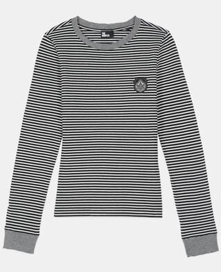 The Kooples DAMEN BLACK / WHITE langärmeliges, gestreiftes t-shirt