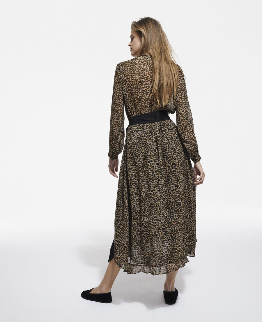 long leopard print dress
