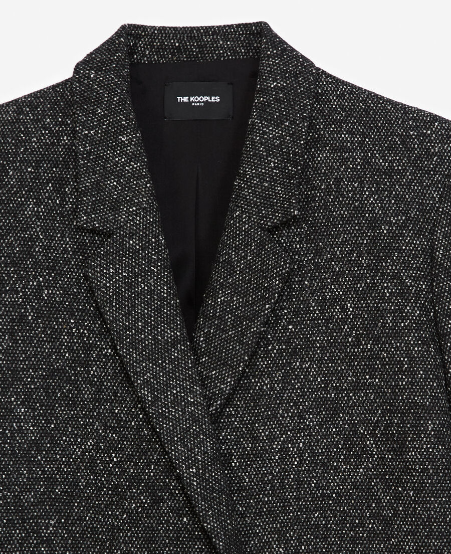 double-breasted oversized wool suit jacket