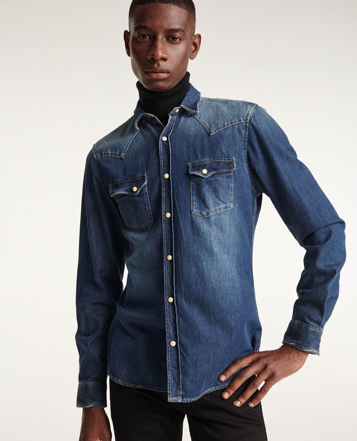 Dolce & Gabbana Western Style Denim Shirt, $424 | farfetch.com | Lookastic