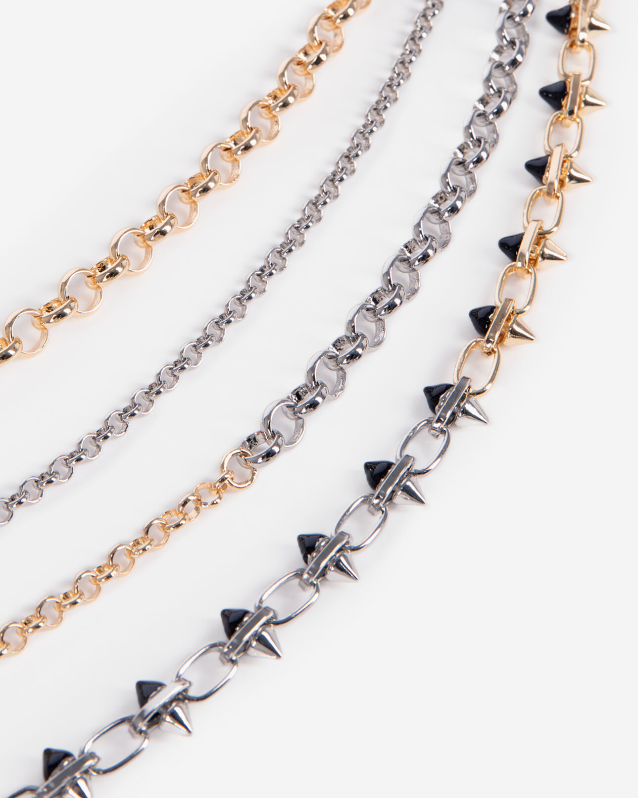 The Kooples FEMME SILVER / GOLD sautoir 4 rangs doré et argenté