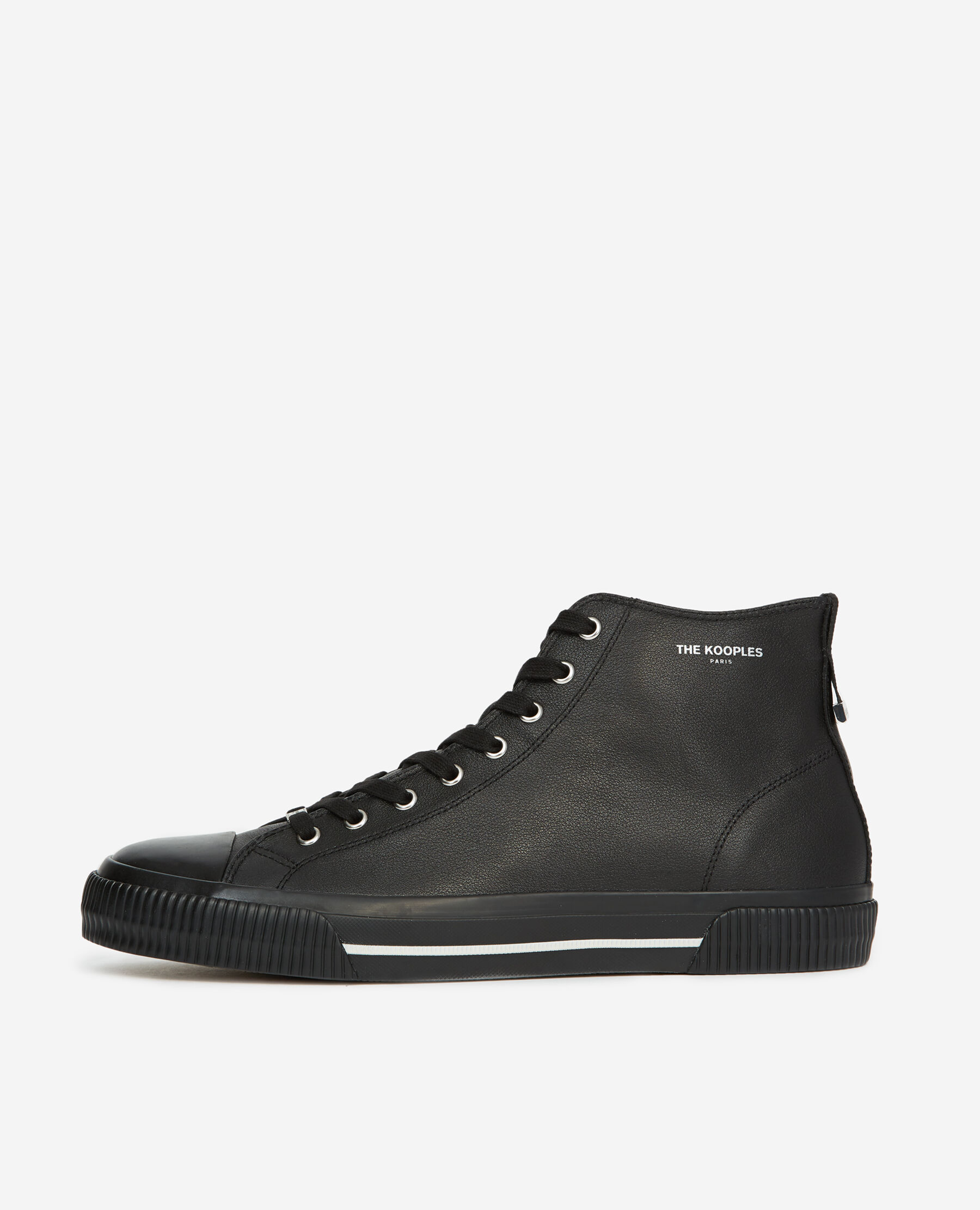 Black on black clearance high top sneakers