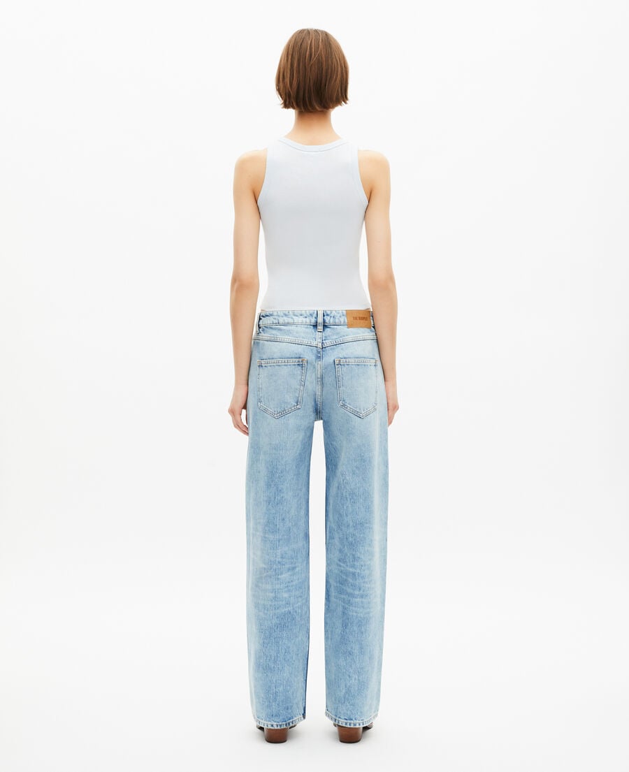 The Kooples MUJER LIGHT BLUE camiseta de tirantes con escudo azul claro