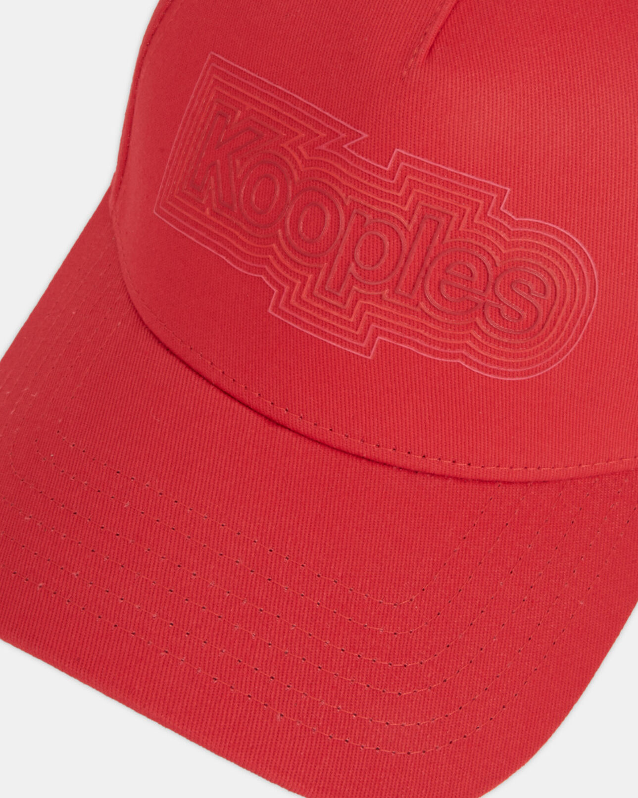 The Kooples MIXED RED red logo cap