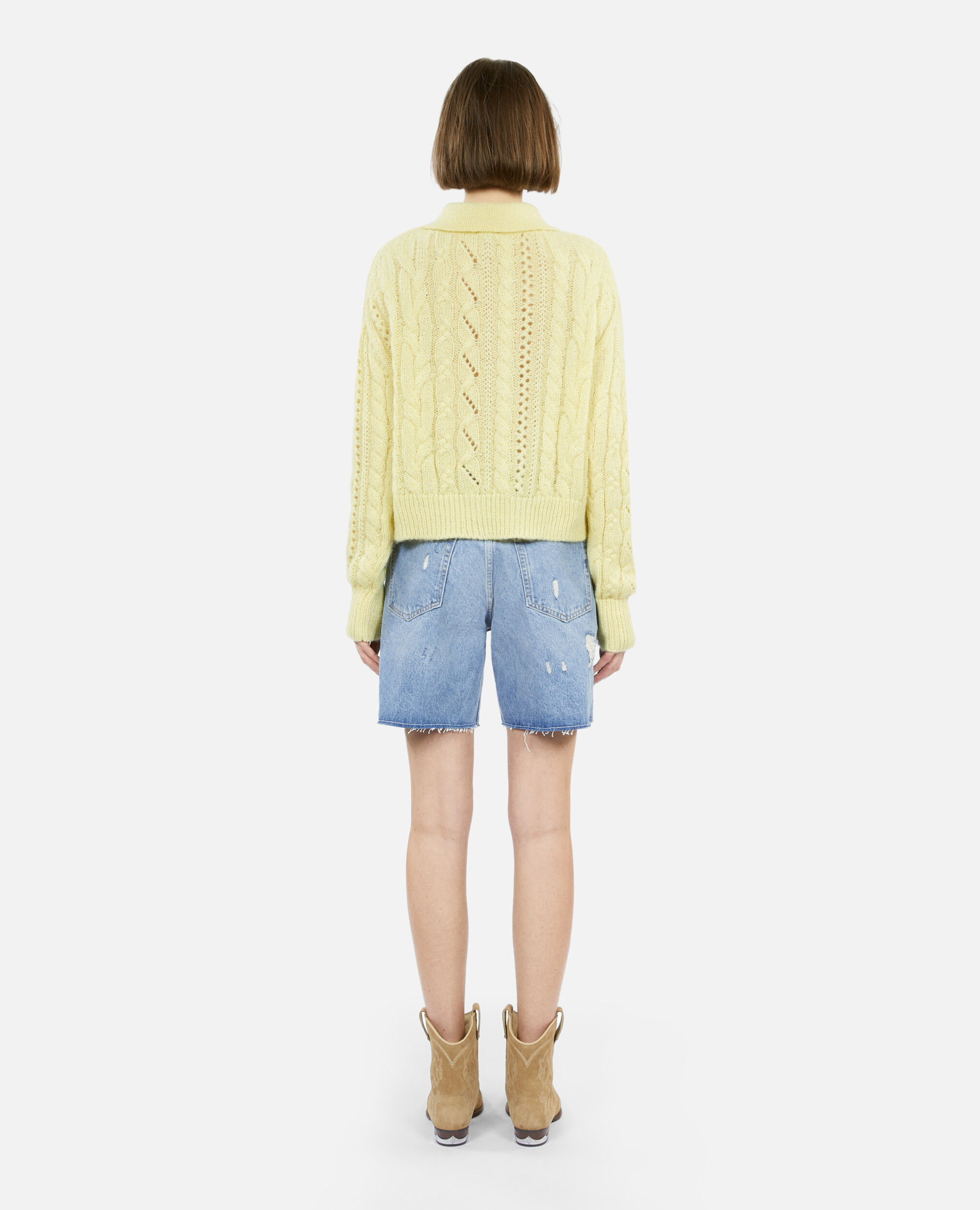 Gelber Pullover aus einer Wollmischung, YELLOW, hi-res image number null