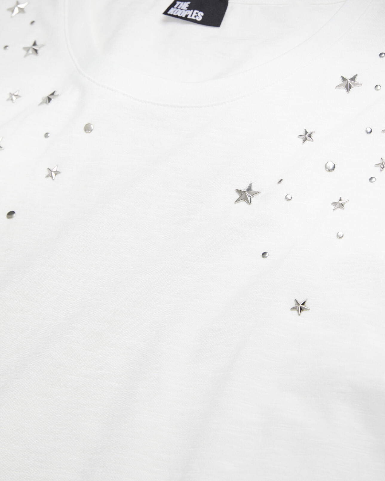 The Kooples FEMME WHITE t-shirt femme blanc avec étoiles
