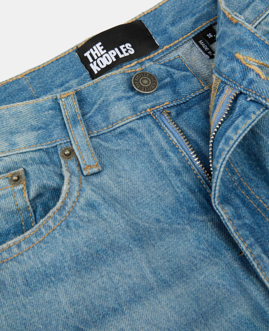 The Kooples FEMME MEDIUM BLUE jean boyfriend bleu