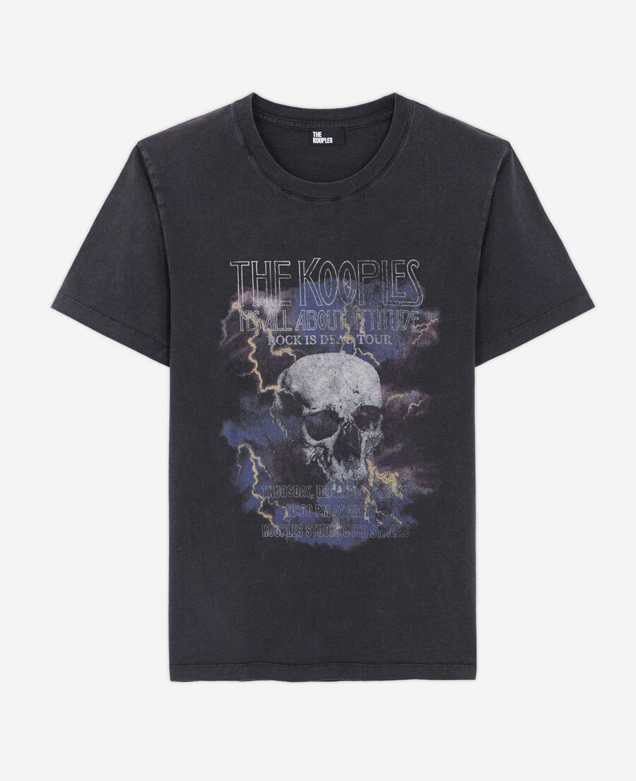 t-shirt sérigraphié skull