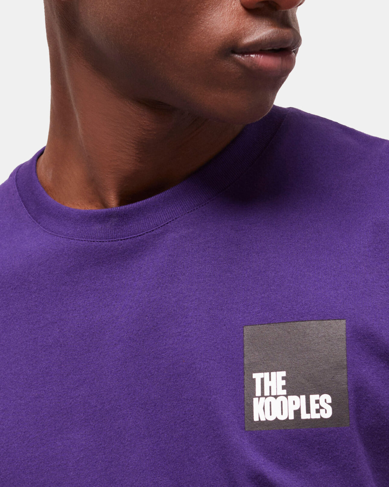 The Kooples HOMBRE PURPLE camiseta logotipo violeta para hombre