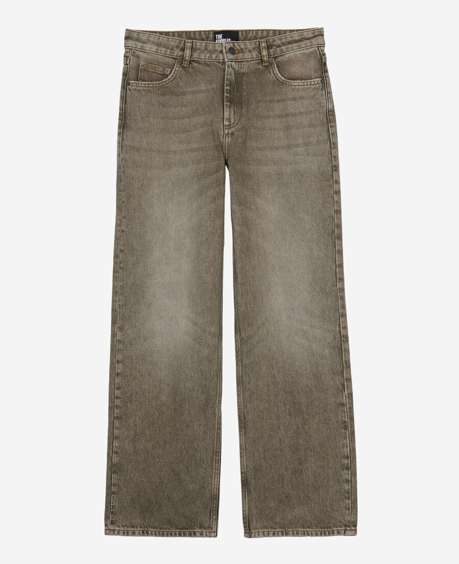 The Kooples MUJER OLIVE vaqueros anchos oliva