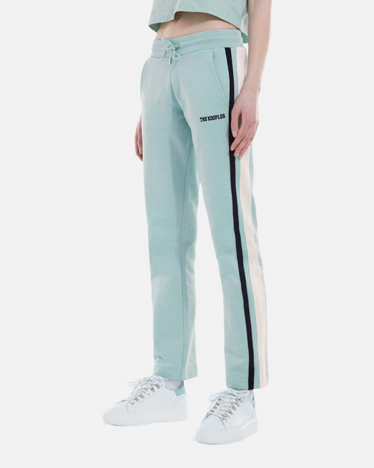 The Kooples FEMME BLUE / GREY jogging logo the kooples bleu