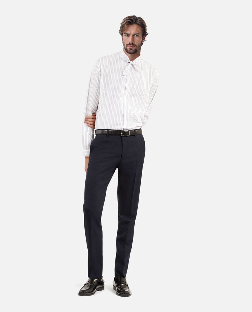 The Kooples H NAVY blue flea-foot suit pants