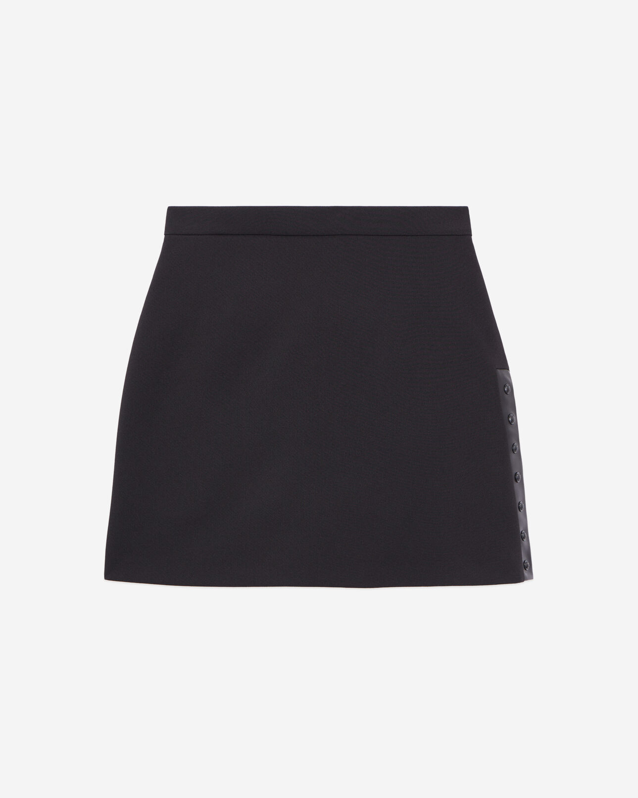 The Kooples FEMME BLACK jupe courte noire en crêpe