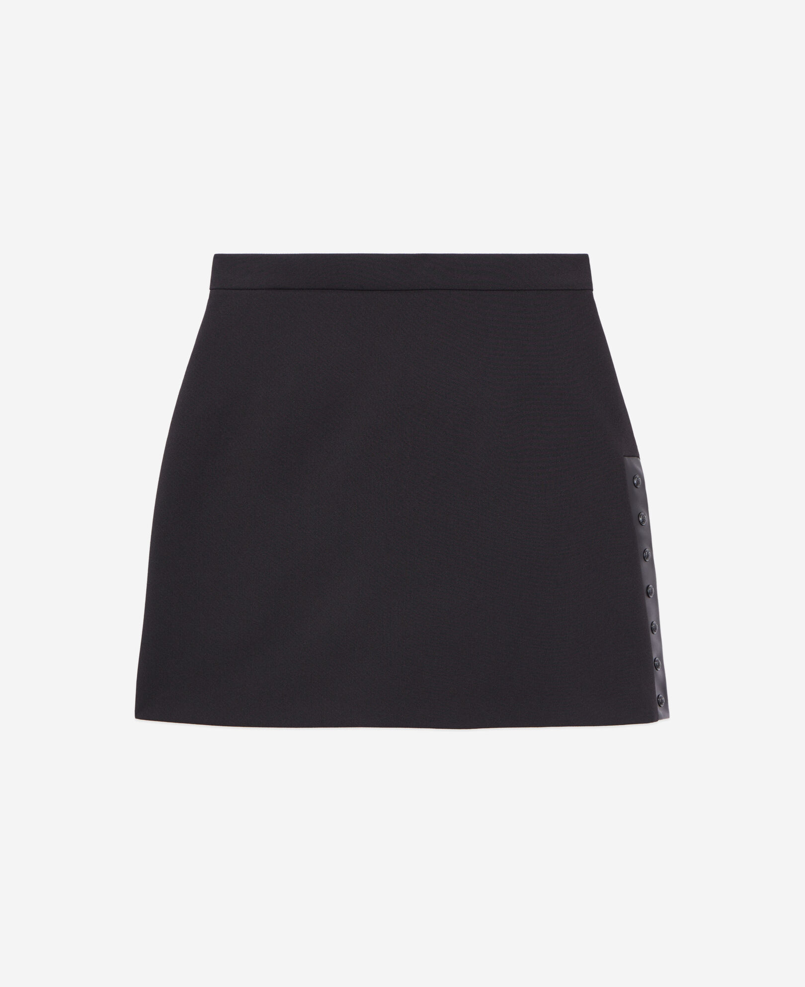 The Kooples WOMEN BLACK short black crepe skirt