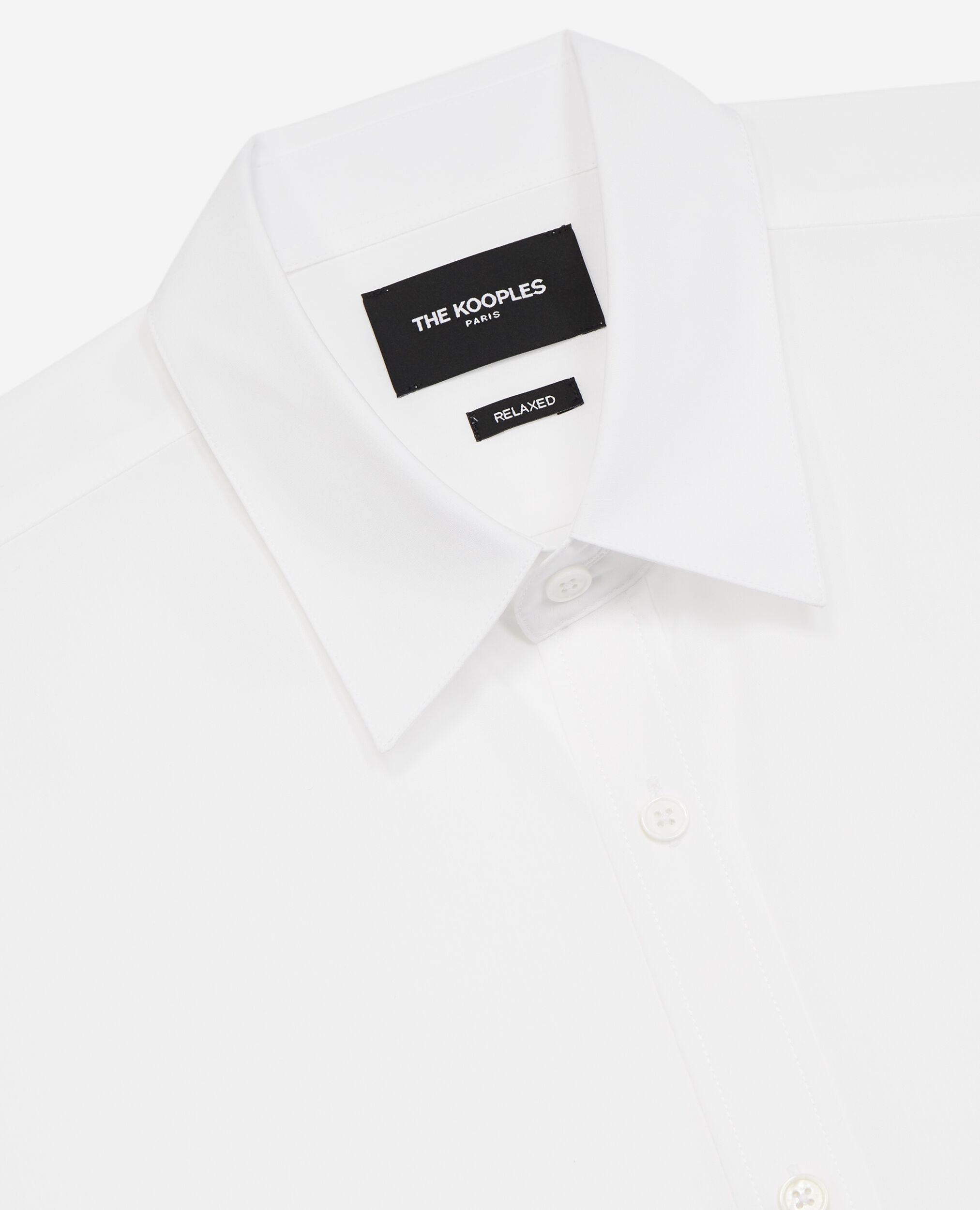 Chemise fluide blanche manches longues, WHITE, hi-res image number null